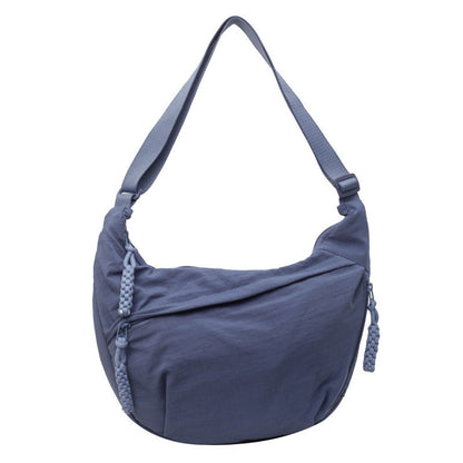 Ielgy Fashionable Large-Capacity Nylon Cloth Messenger Bag All-Match Dump
