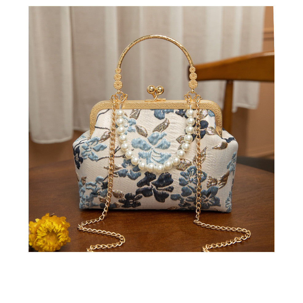 Ielgy Ladies Retro Temperament All-Match One-Shoulder Portable Cross-Body Ancient