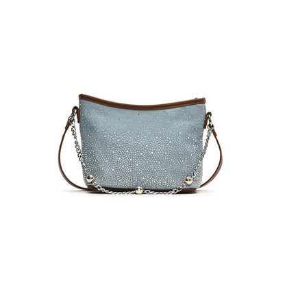Ielgy High-End Fashionable Texture Shoulder Bag Popular Fashionable All-Match Commuter Bucket Bag