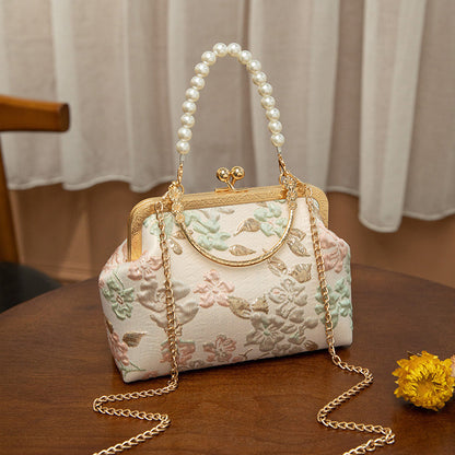 Ielgy Ladies Retro Temperament All-Match One-Shoulder Portable Cross-Body Ancient