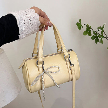 Ielgy Large-Capacity Shoulder Messenger Handbag Pillow Bag High-End Boston Bag