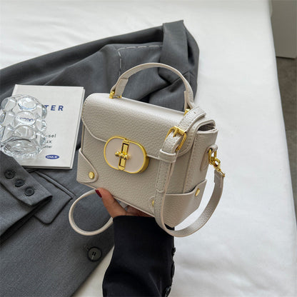Ielgy High-End Feeling Contrast Female Bag All-Match Cross-Body Fashion Portable Small Square Bag