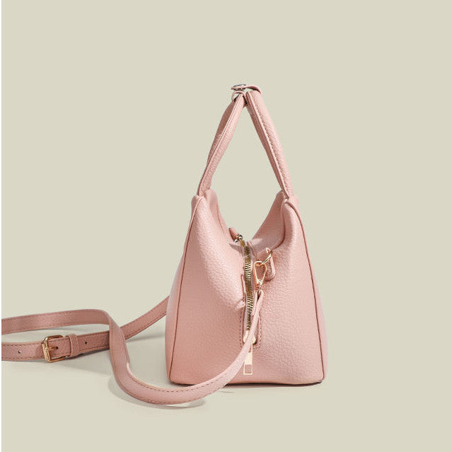 Ielgy Ladies Sweet Pink Lychee Pattern Fashion Small Commuter Shoulder Bucket Bag
