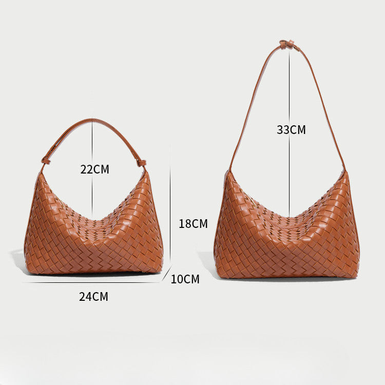 Ielgy Trendy All-Match Handbag Female Fashion Simple Niche Shoulder Armpit Bag