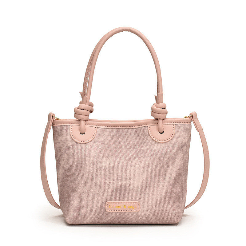 Ielgy Ladies Outing Handbag Fashion High-End Commuter Cross-Body Bucket Bag