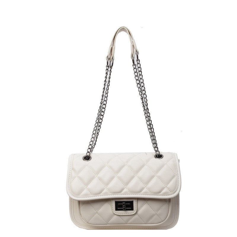 Ielgy Ladies Fashion Summer Messenger Stray Bag High-End Diamond Chain Shoulder Small Square Bag