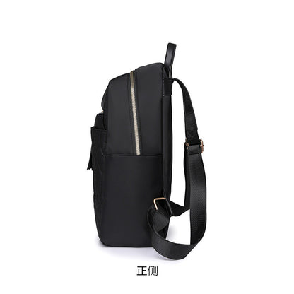 Ielgy Korean Version Diamond Backpack Outing Travel Bag Ladies Solid Color Backpack Simple Large Capacity Backpack