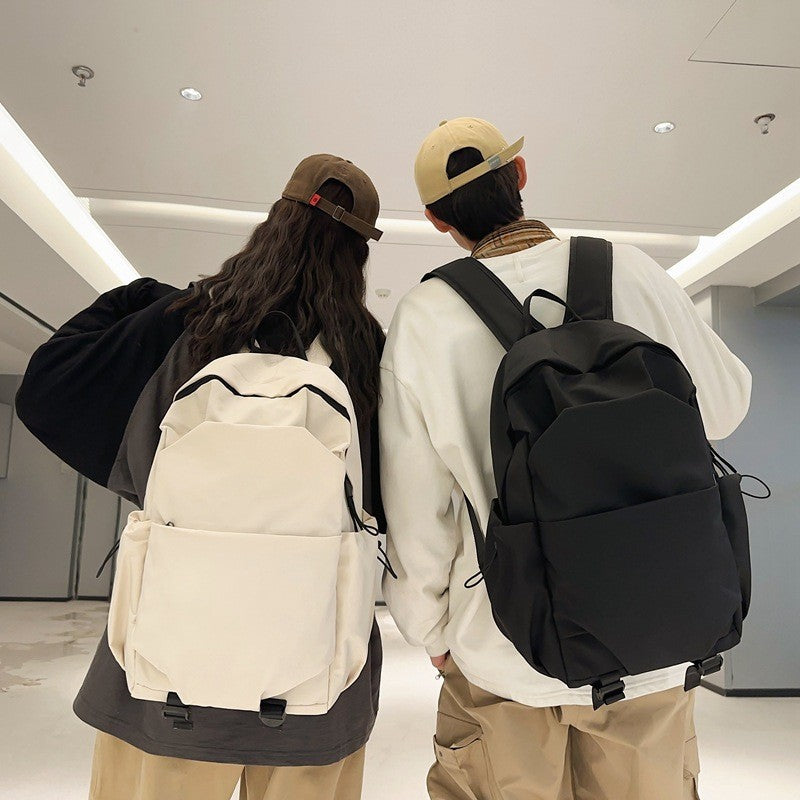 Ielgy Student Backpack Fashion Trendy Large Capacity Water Repellent Student Casual Backpack