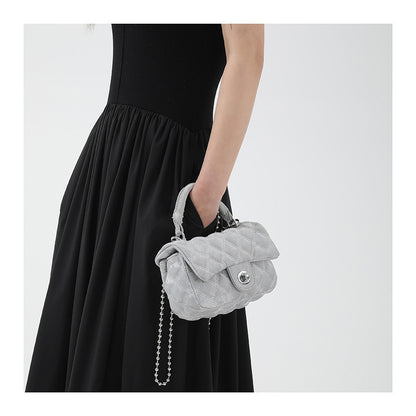 Ielgy Korean Version Diamond Chain Bag Fashionable All-Match Casual Cross-Body Small Square Bag