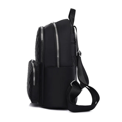 Ielgy Casual Ladies Oxford Backpack Fashion Diamond Embroidery Thread Large Capacity Travel Backpack