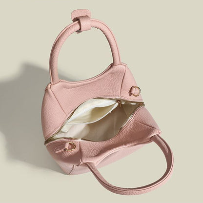 Ielgy Ladies Sweet Pink Lychee Pattern Fashion Small Commuter Shoulder Bucket Bag