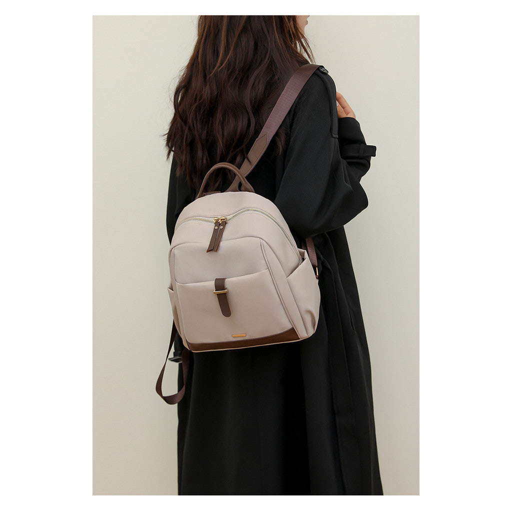 Ielgy Oxford Cloth Ladies Backpack Retro Casual Backpack Large Capacity Outdoor Travel Backpack