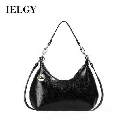 Ielgy Korean Style Niche Casual Shoulder Handbag Fashion Commuter Cross-body Dumpling Bag