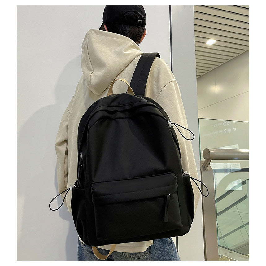 Ielgy Large-Capacity Backpack Student All-Match Schoolbag Commuter Outing Travel Commuter Backpack