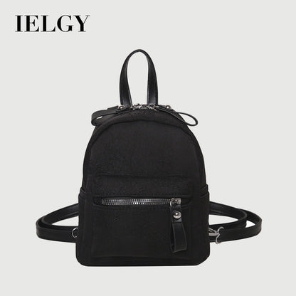 Ielgy Korean Style Mini Backpack Fashion Simple Backpack Casual Western Style Travel Small Backpack