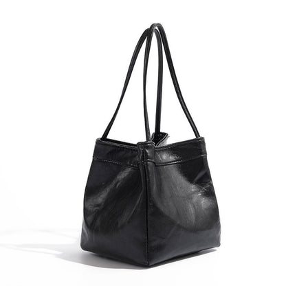 Ielgy Fashion Multi-Purpose Casual Korean Version Bucket Bag Niche Simple Underarm Handbag