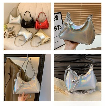 Ielgy Korean Style Niche Casual Shoulder Handbag Fashion Commuter Cross-body Dumpling Bag