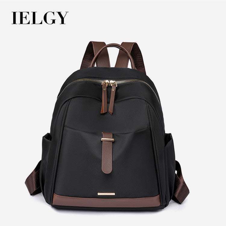 Ielgy Oxford Cloth Ladies Backpack Retro Casual Backpack Large Capacity Outdoor Travel Backpack