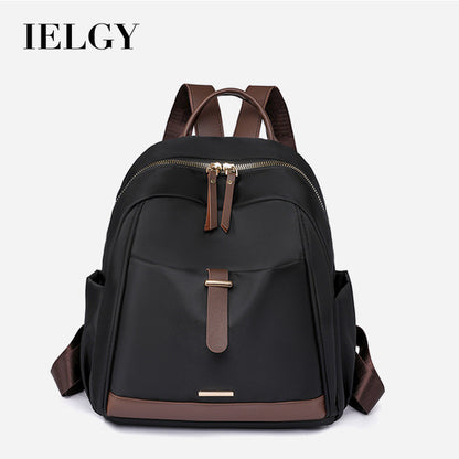 Ielgy Oxford Cloth Ladies Backpack Retro Casual Backpack Large Capacity Outdoor Travel Backpack