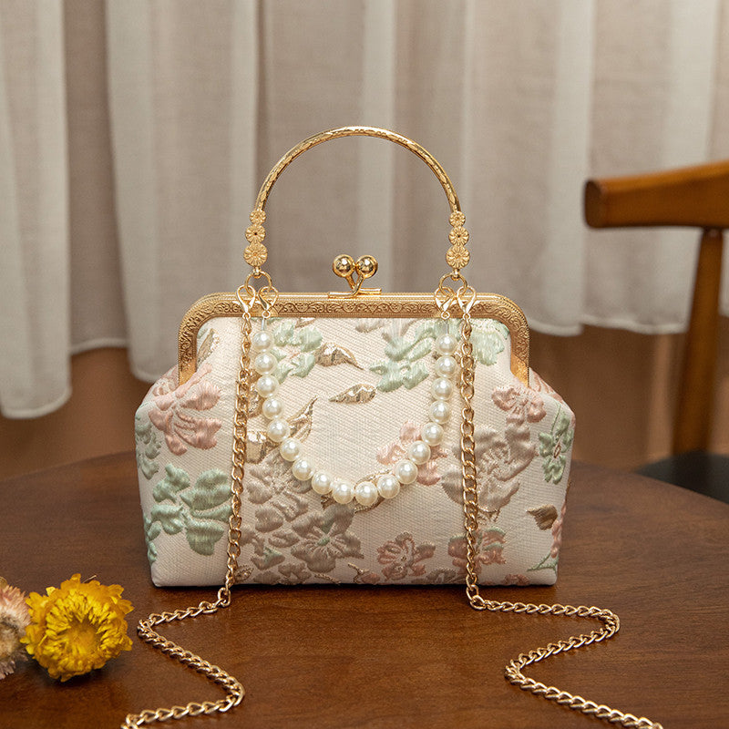 Ielgy Ladies Retro Temperament All-Match One-Shoulder Portable Cross-Body Ancient