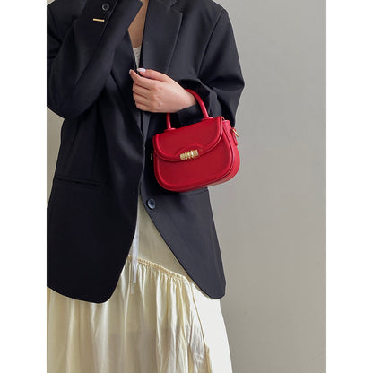 Ielgy Ladies Saddle Handbag High-End Sense One-Shoulder Crossbody