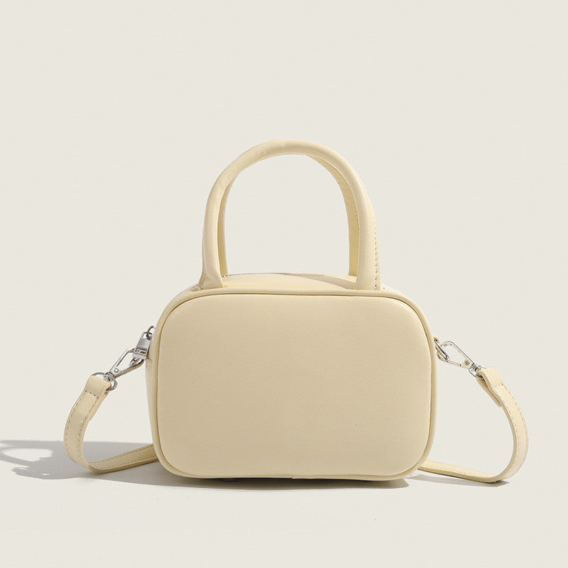 Ielgy Ladies Brown Boston Bag Fashionable Portable Pillow Bag Fashionable All-Match Crossbody