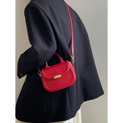 Ielgy Ladies Saddle Handbag High-End Sense One-Shoulder Crossbody