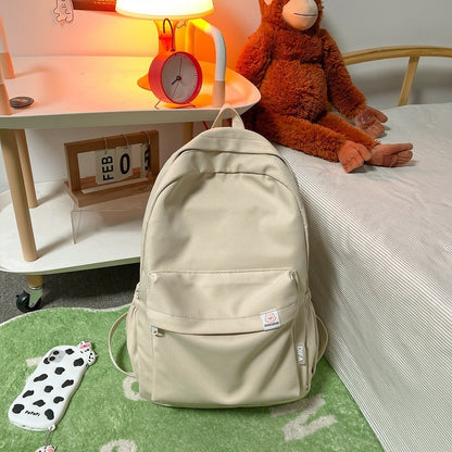 Ielgy Japanese Backpack College Student Large-Capacity Schoolbag Female Korean Version Simple Backpack