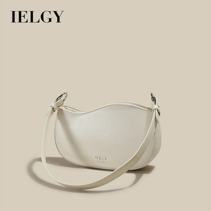 Ielgy Fashion Ladies Portable One-Shoulder Underarm Bag All-Match Cross-Body Bag Dumpling Bag