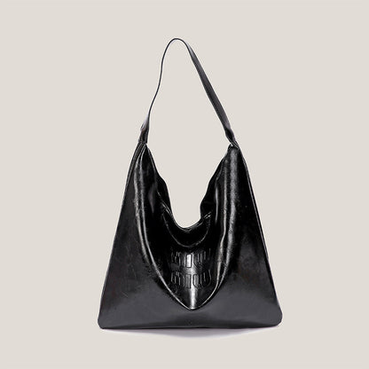 Ielgy Casual Large-Capacity Tote Bag High-End Trendy One-Shoulder Portable Underarm Commuter