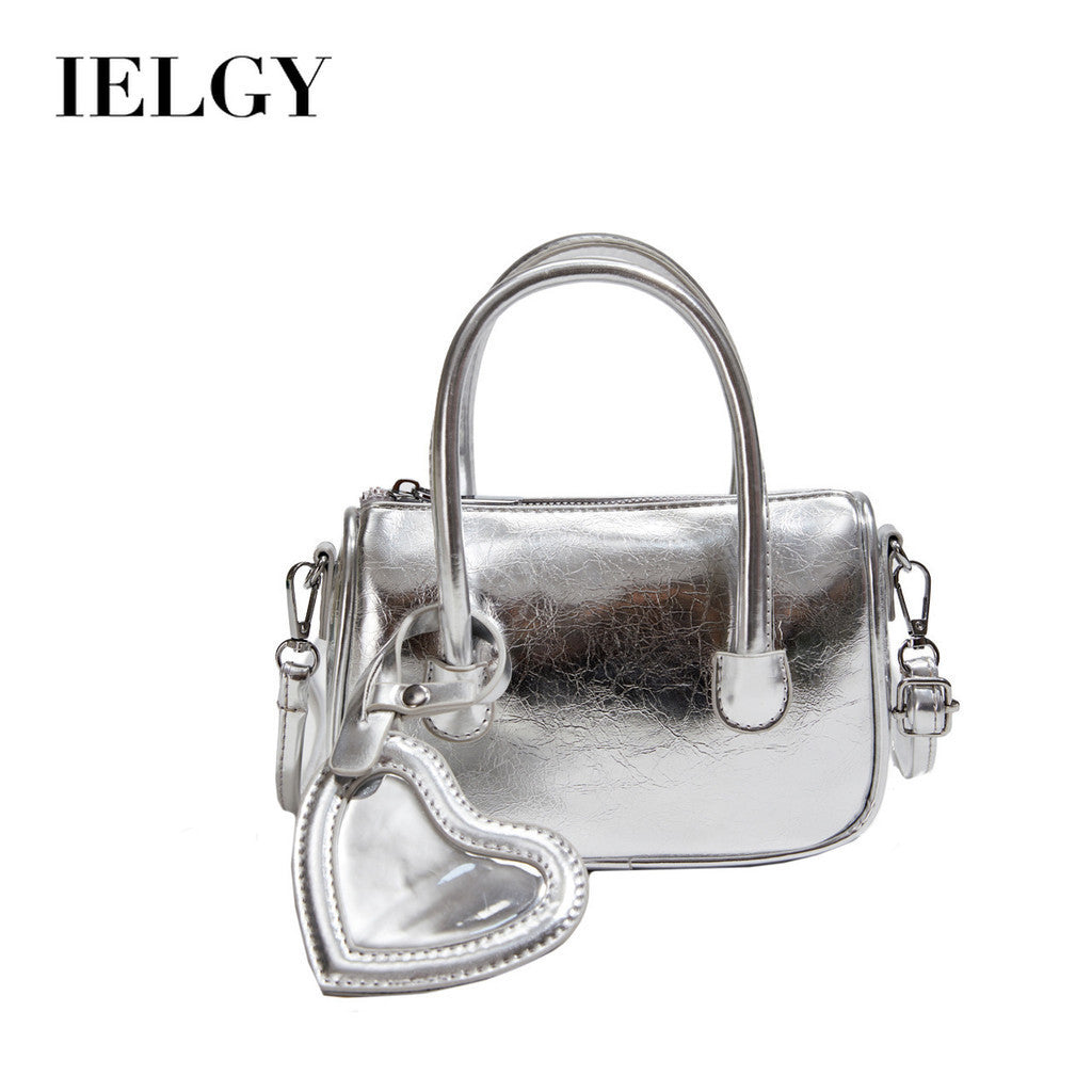 Ielgy Ladies Fashion Portable Pillow Bag Korean Version Simple All-Match One-Shoulder Trendy Casual Messenger Bag