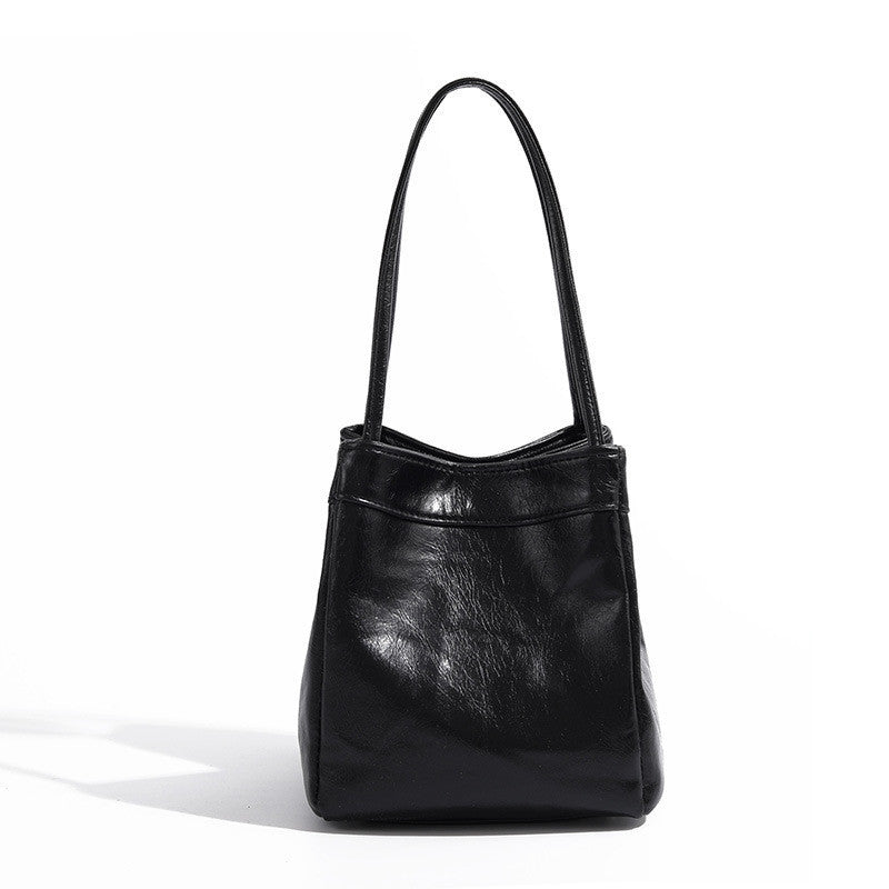 Ielgy Fashion Multi-Purpose Casual Korean Version Bucket Bag Niche Simple Underarm Handbag