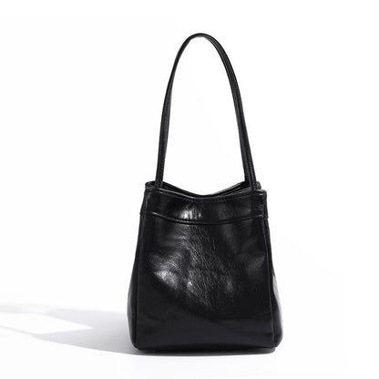 Ielgy Fashion Multi-Purpose Casual Korean Version Bucket Bag Niche Simple Underarm Handbag