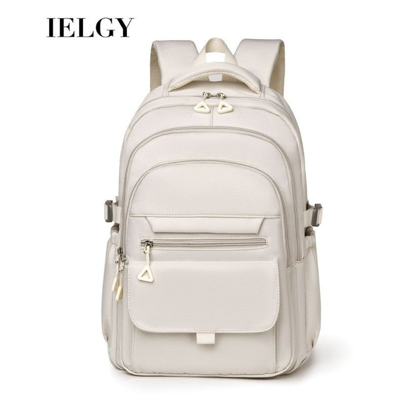 Ielgy Japanese Style Large-Capacity Fashion Bag Simple Student Backpack
