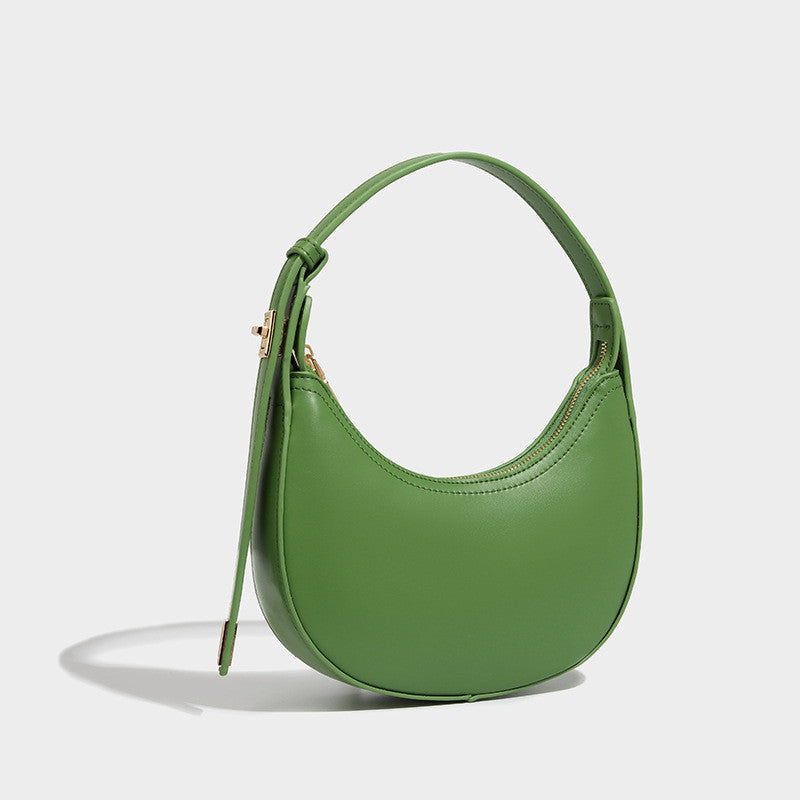 Ielgy Niche Fashionable All-Match Retro Baguette Bag High-End Sense One-Shoulder Armpit Crescent Bag