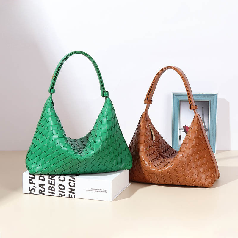 Ielgy Trendy All-Match Handbag Female Fashion Simple Niche Shoulder Armpit Bag