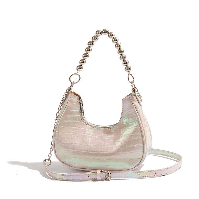 Ielgy Ladies Crescent Underarm Bag High-End Fashion Diagonal All-Match Shoulder Bag