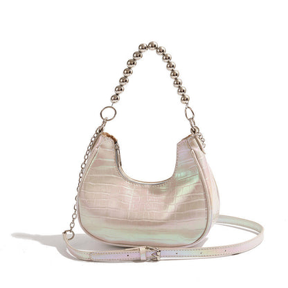 Ielgy Ladies Crescent Underarm Bag High-End Fashion Diagonal All-Match Shoulder Bag