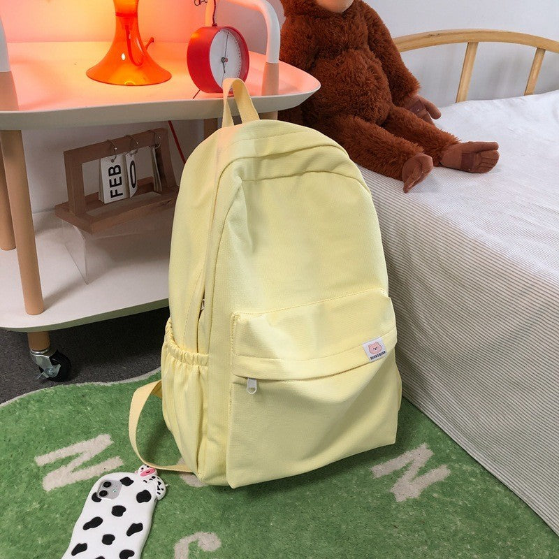 Ielgy Japanese Backpack College Student Large-Capacity Schoolbag Female Korean Version Simple Backpack