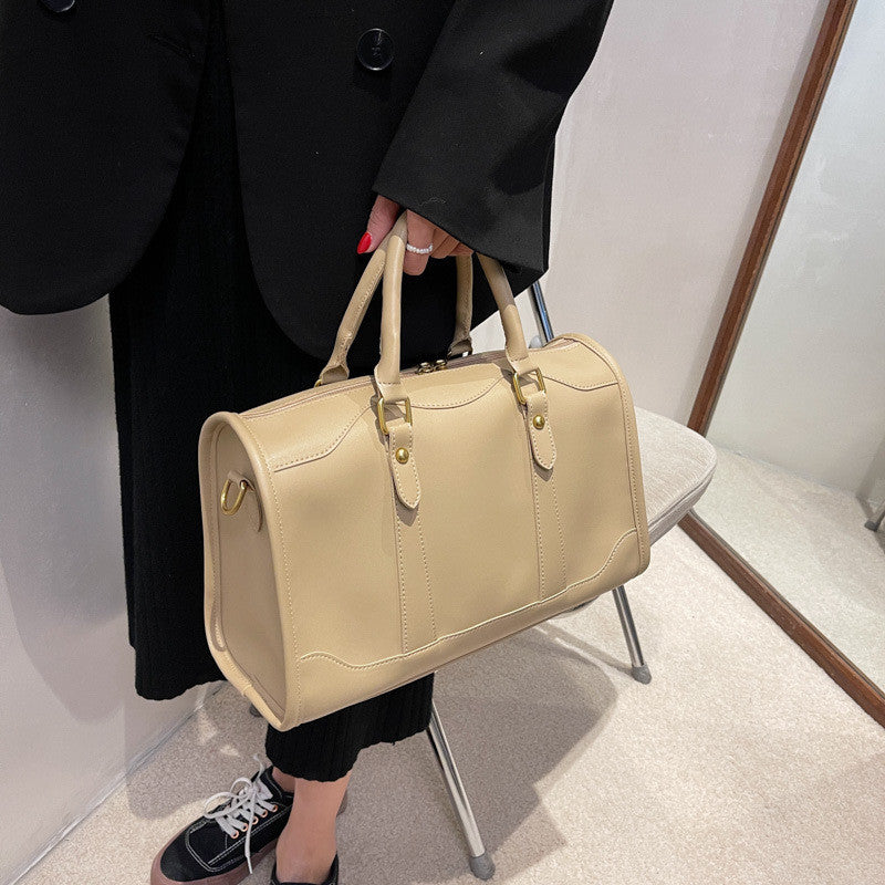 Ielgy Large-Capacity All-Match Commuter Bag Fashion Portable Tote Bag High-End Sense One-Shoulder Messenger Bag