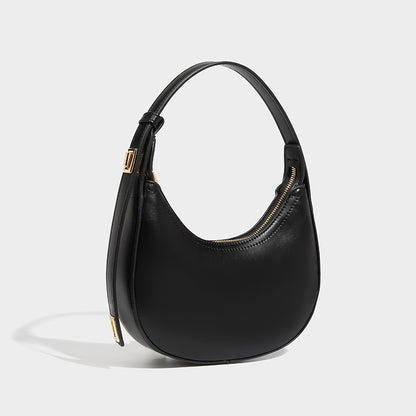 Ielgy Niche Fashionable All-Match Retro Baguette Bag High-End Sense One-Shoulder Armpit Crescent Bag