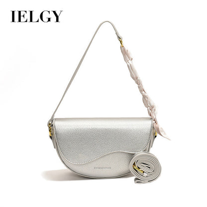 Ielgy Niche Design Handbag Fashion Simple Platinum Bag All-Match Shoulder Messenger Bag