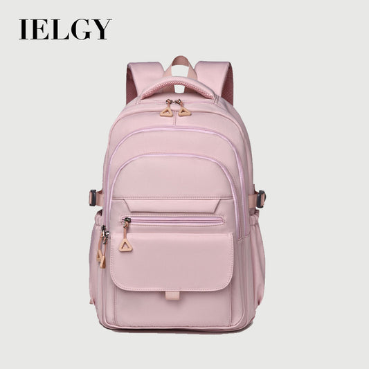 Ielgy Japanese Style Large-Capacity Fashion Bag Simple Student Backpack