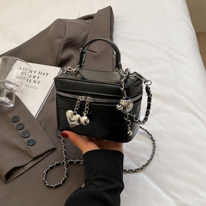 Ielgy High-End All-Match Chain Box Bag All-Match Portable Retro All-Match Cross-Body Small Square Bag