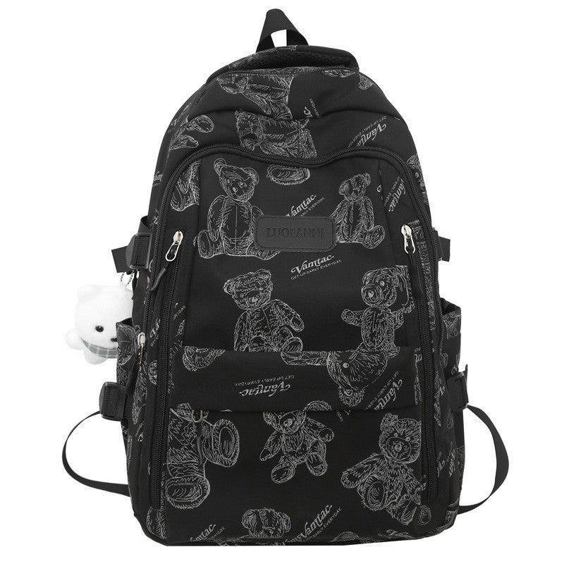 Ielgy High-Value School Bag High Junior High School College Students Large-Capacity Simple