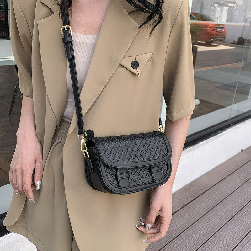 Ielgy High-End Texture Female Bag All-Match Cross-Body Western Style Super Hot Sadd