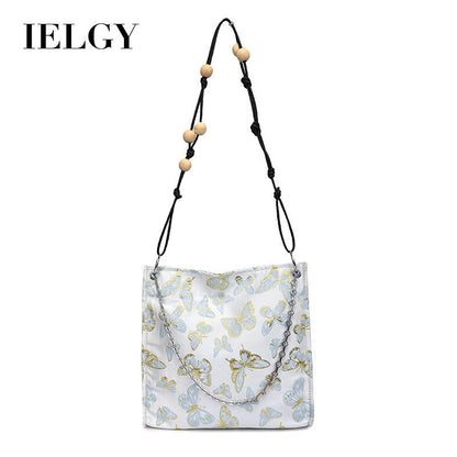 Ielgy Ladies All-Match New Chinese Style Underarm Bag Chinese Style Embroidered Cross-Body Tote Bag