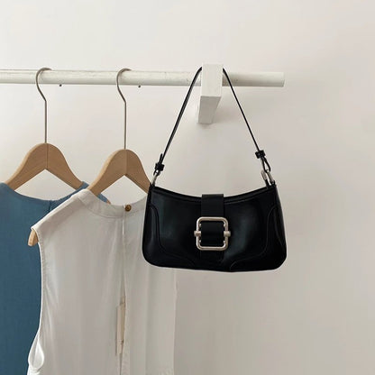 Ielgy Portable Baguette Bag Korean Version Retro One-Shoulder Underarm Bag Niche Texture Messenger Small Square Bag