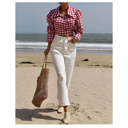 Ielgy Korean Style Large-Capacity Straw Beach Bag Hollow One-Shoulder Portable Woven Female Bag Seaside Vacation