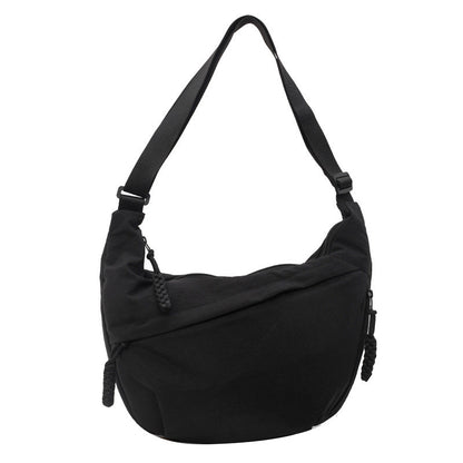 Ielgy Fashionable Large-Capacity Nylon Cloth Messenger Bag All-Match Dump